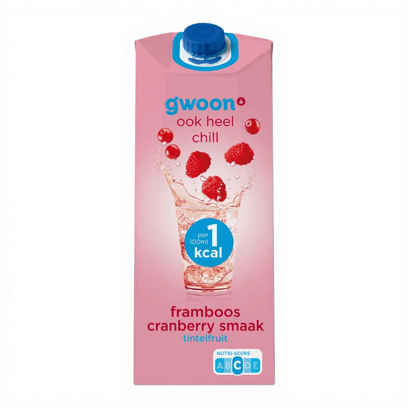 G'woon Framboos Cranberry Sprankelend Fruit - 1.5 L