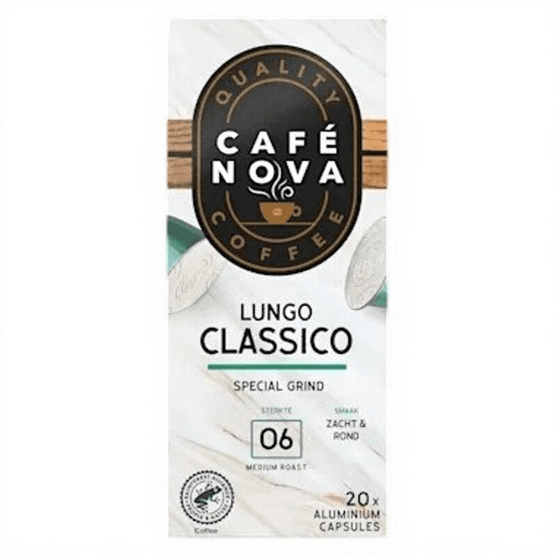 Cafe Nova Lungo Classico Capsules - Intensiteit 6 - 20 Stuks