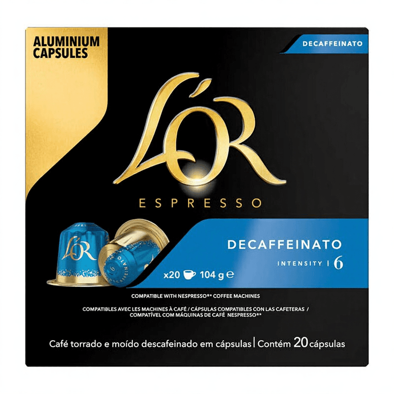 L'OR Decaffeinato espresso-koffiecapsules - 20 stuks