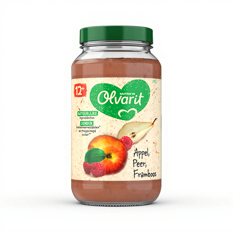 OLVARIT 12maanden+ Appel Peer Framboos 200gr