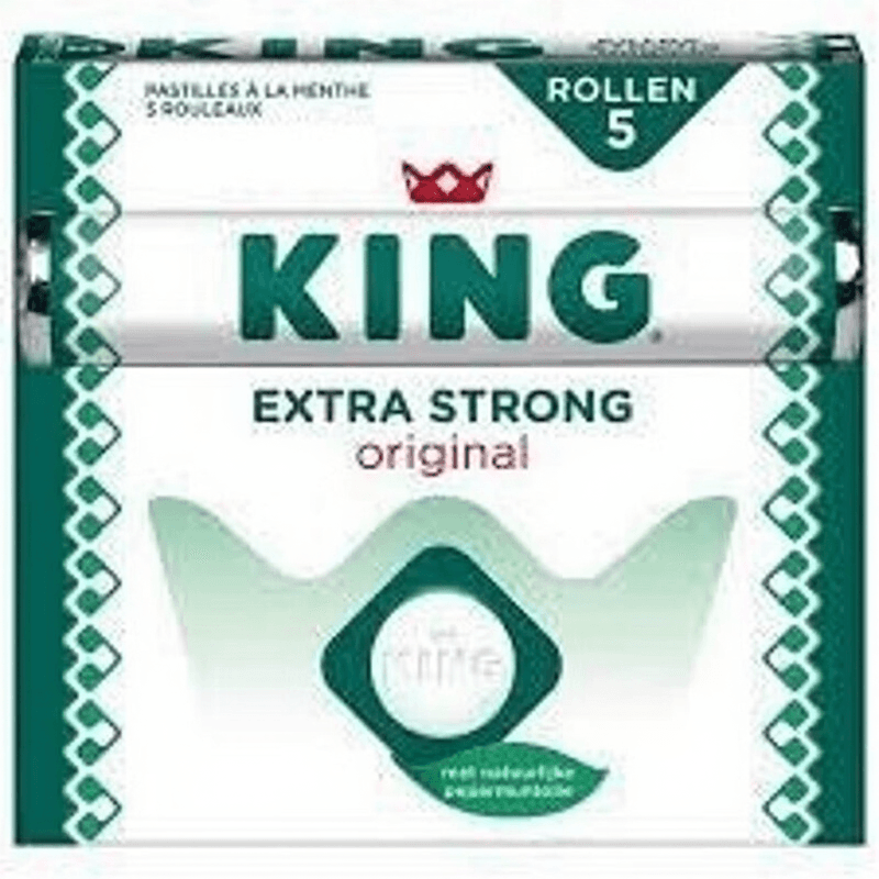 King Extra Sterk Pepermunt Kauwgom - 176 g