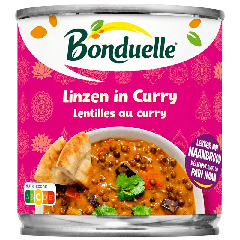 Bonduelle Linzen In Curry - 400 g