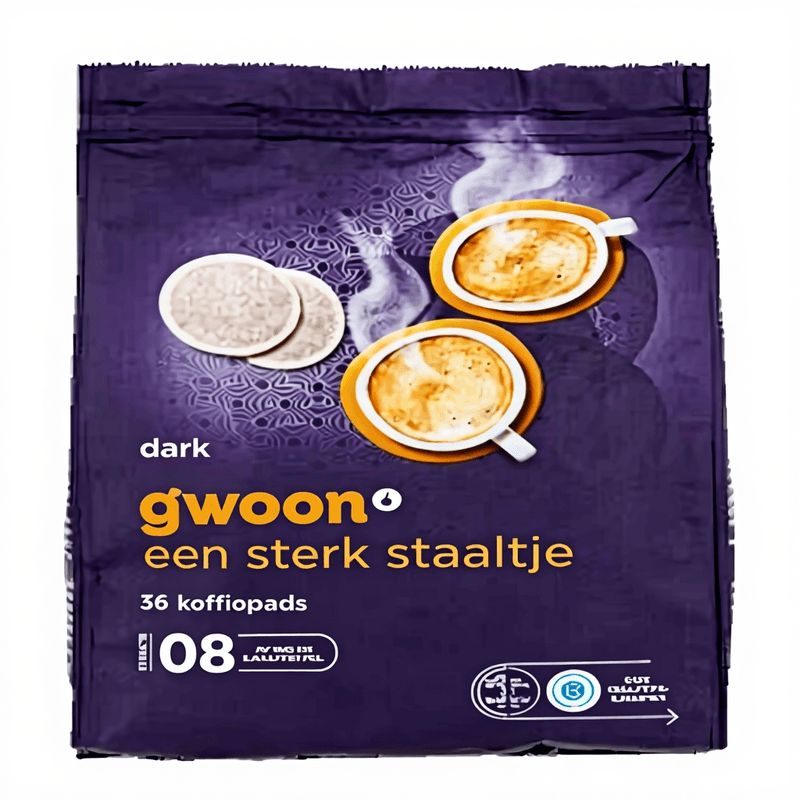 G'woon Donkere Branding Koffiepads - 36 pcs