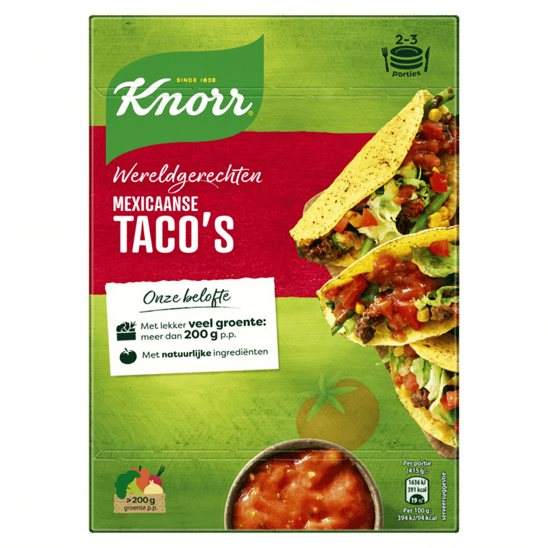 Knorr Mexicaanse Tacos - 136 g