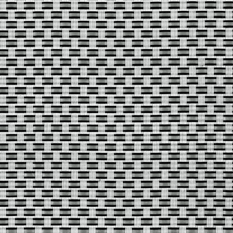 TENAX Texstyle Plus Textilene Privacy Net - Zilver-Zwart, 1,00 x 5 m
