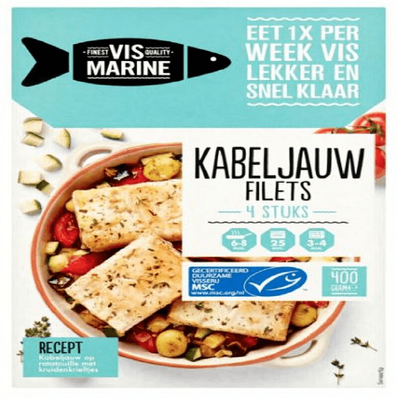 Vismarine Kabeljauwfilets - 400 g