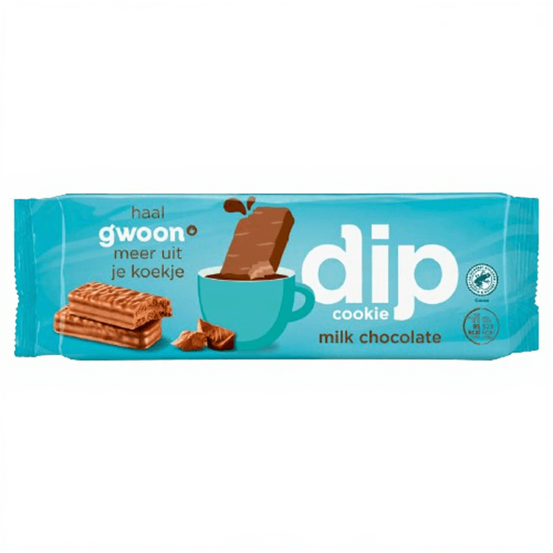 G'woon Dip Cookie Melk Chocolade - 200 g