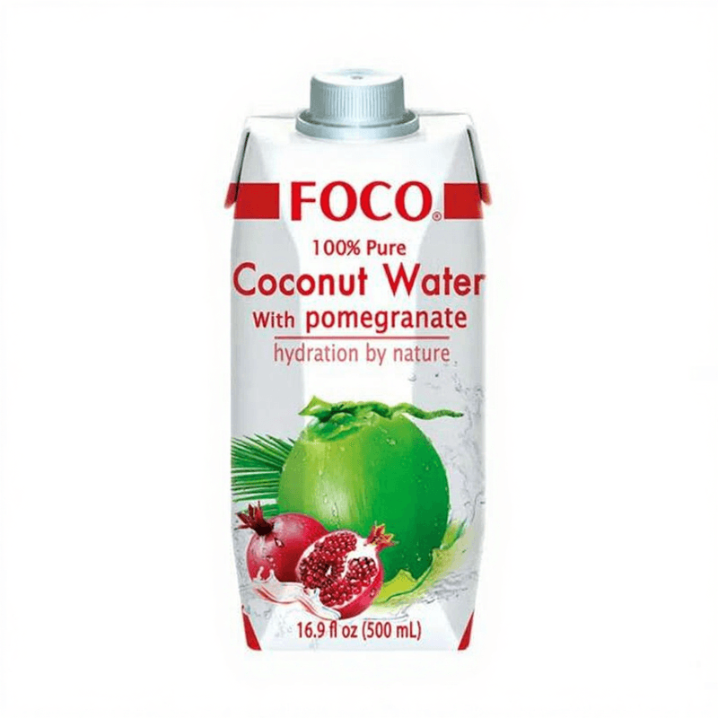 FOCO Kokoswater met Granaatappel M 500 ml