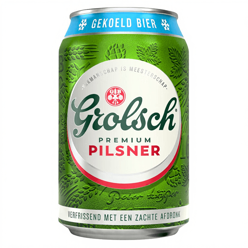 Grolsch pilsener koud blik 330 ml