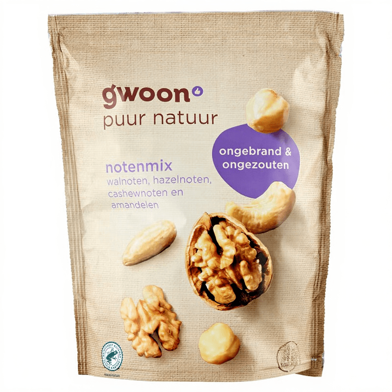 G'woon Ongebrande Gemengde Noten - 500 g