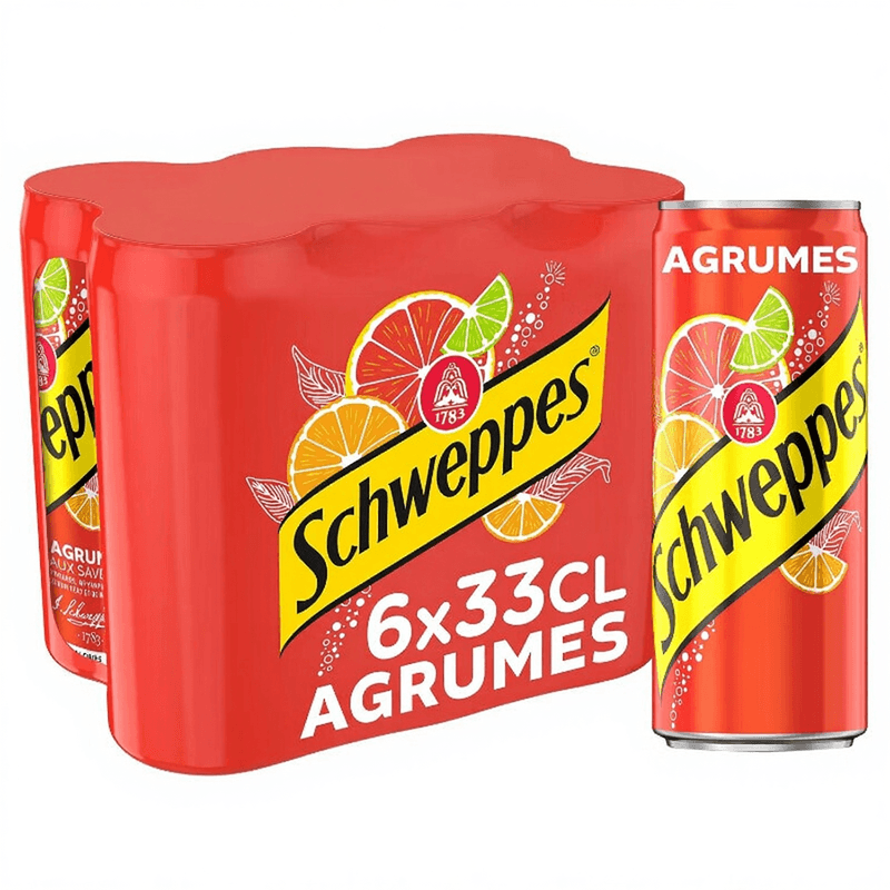 Schweppes Citrus Tonic Water - 6 x 330 ml