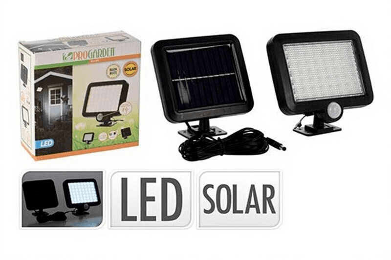 Progarden Solar Lamp met Bewegingssensor - Losse Zonnepaneel, Helder Licht