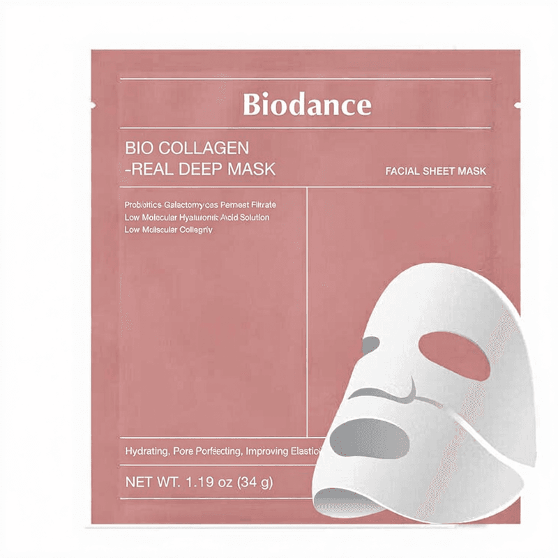 BioDance Bio Collageen Real Diepe Gezichtsmasker 34g x 4 stuks Roze