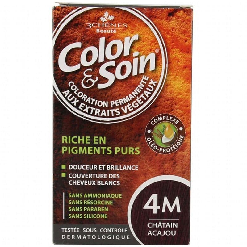 Les 3 Chenes Color&Soin haarkleuringsset 4M - Mahogany Chestnut 135 ml