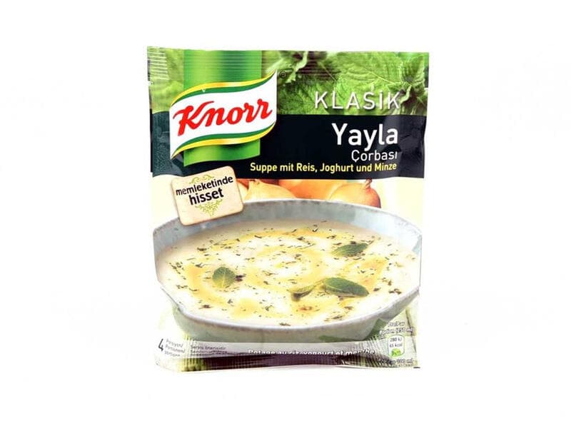 Knorr Turkse Soep Met Rijst, Yoghurt En Munt (Yayla Corbasi) - 74 g