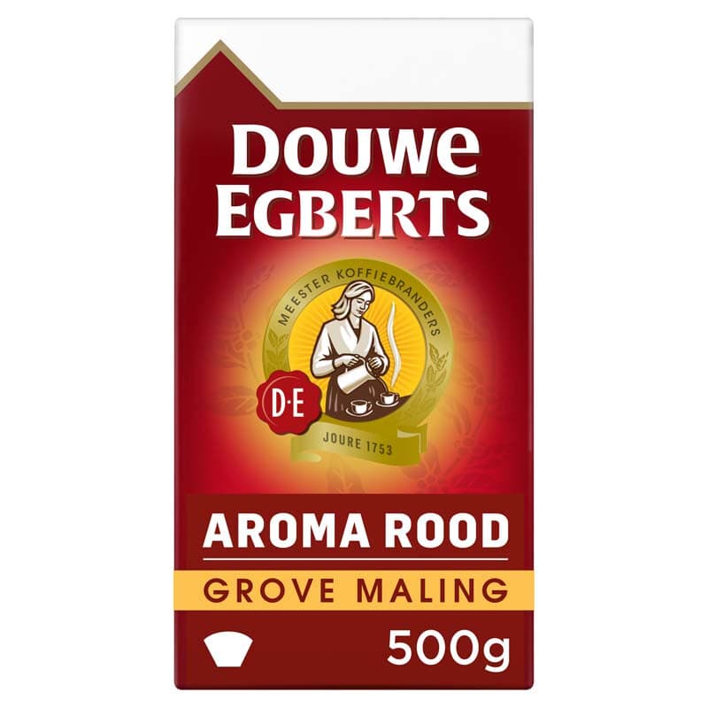 Douwe Egberts Red Label Grof Gemalen Koffie - 500 g