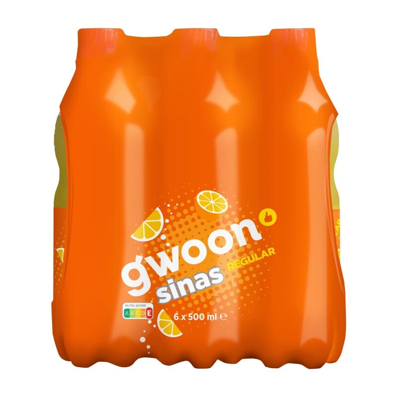 G'woon Sinaasappel Frisdrank - 6 x 500 ml