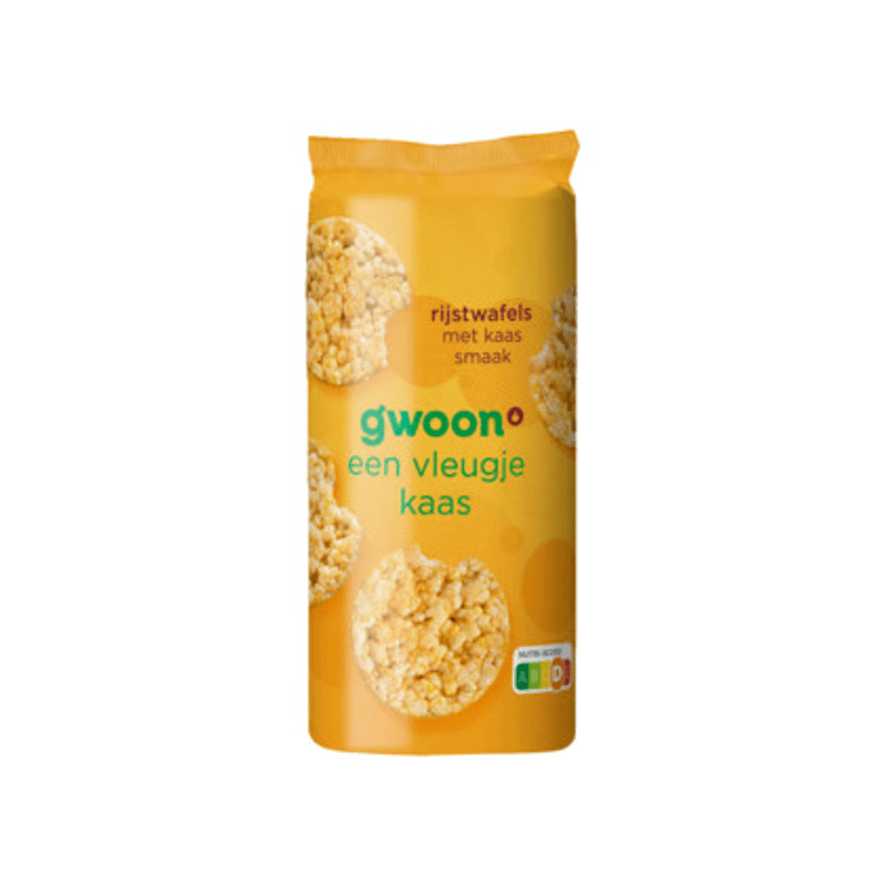 G'woon Rijstwafels Kaas - 12 pcs