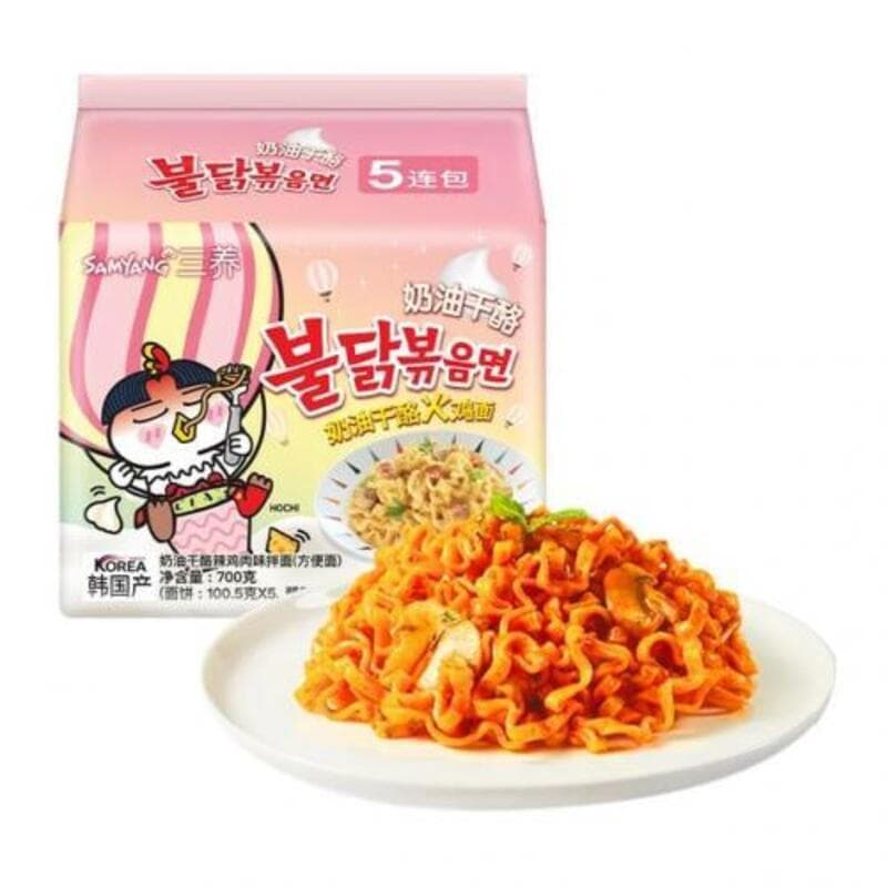 Samyang Buldak romige carbonara 5 * 140 g