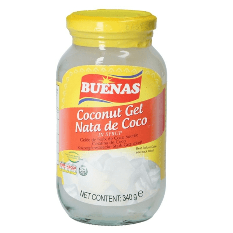 BUENAS Kokosgelei Wit (Nata De Coco) 340 g