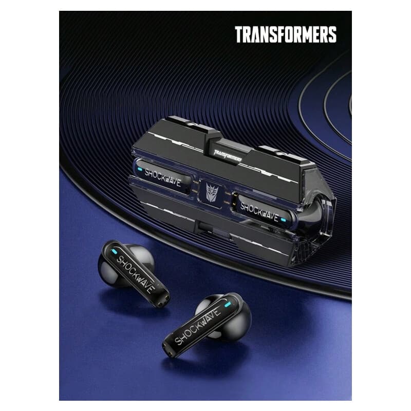 Transformers TF-T01 Bluetooth-headset, half-in-ear, lange batterijduur, zwart
