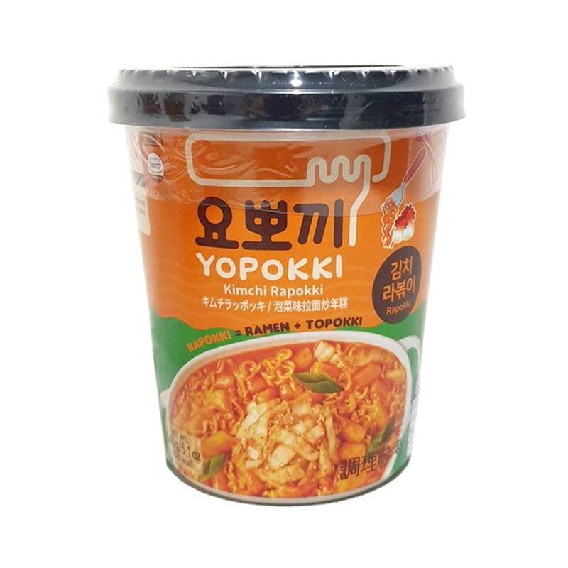 Yopokki Rijstcakes&Ramen Cup Kimchi 145 g