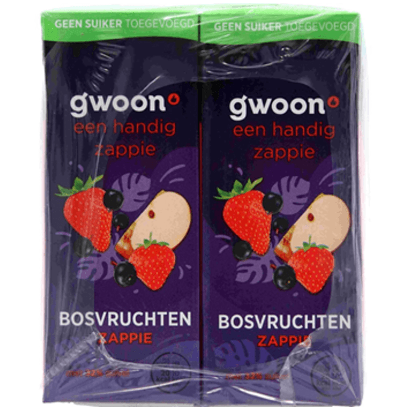G'woon Zappie Bosvruchten Sap - 10 pcs