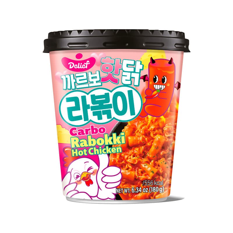 Delief Carbo Hot Chicken Smaak Rabokki - 180 g