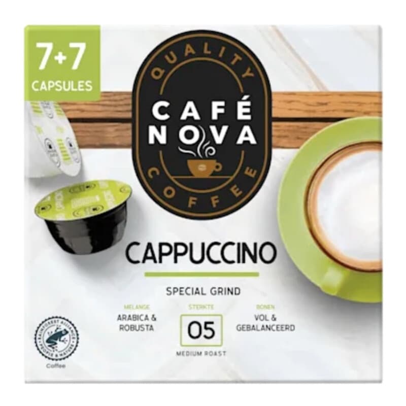 Cafe Nova Cappuccino Capsules 14 stuks