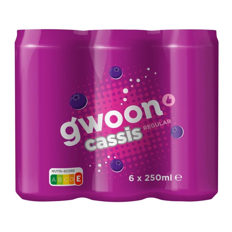 G'woon Zwarte Bessen Frisdrank - 6 x 250 ml