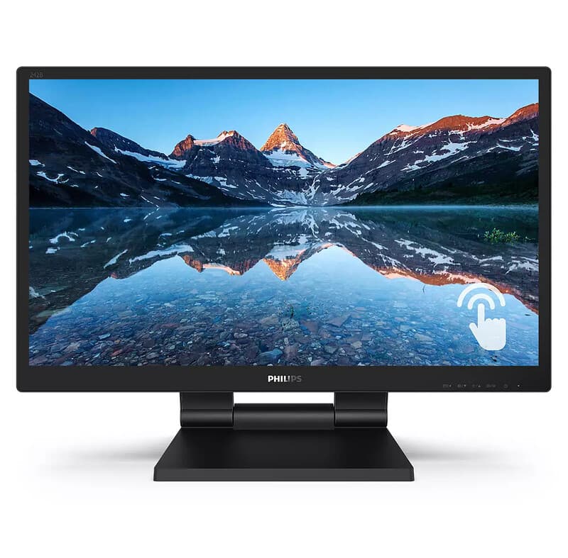 Philips lcd-monitor met SmoothTouch 242B9T/00, 60,5 cm, 1920 x 1080 pixels, zwart