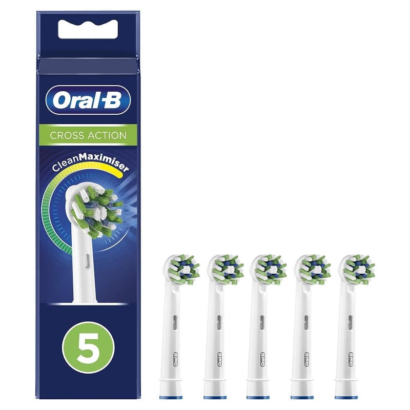ORAL-B ELEKTRISCHE BORSTELKOP VERVANGING 5ST CROSS ACTION