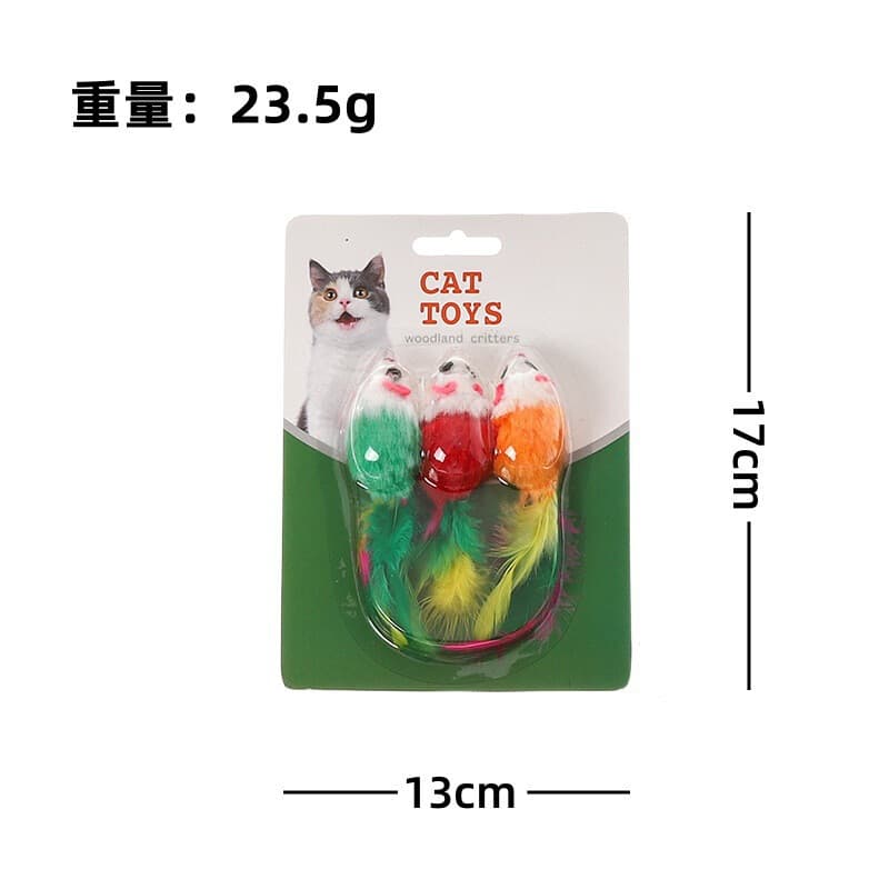 Meowmagic Verenmuis Speelgoed 3 Stuks