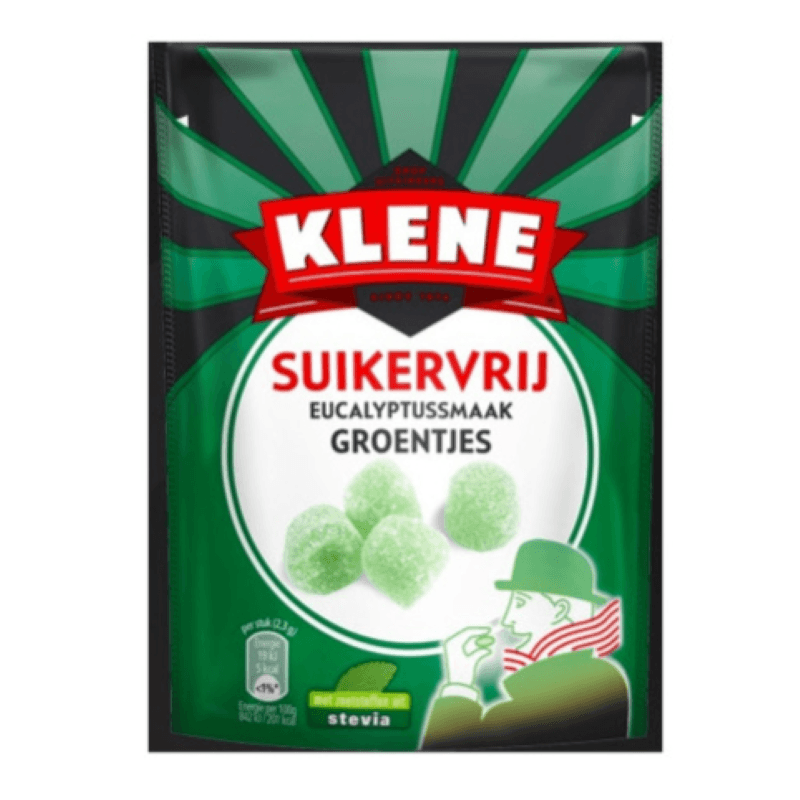 Klene Suikervrije drop met eucalyptussmaak - 90 g