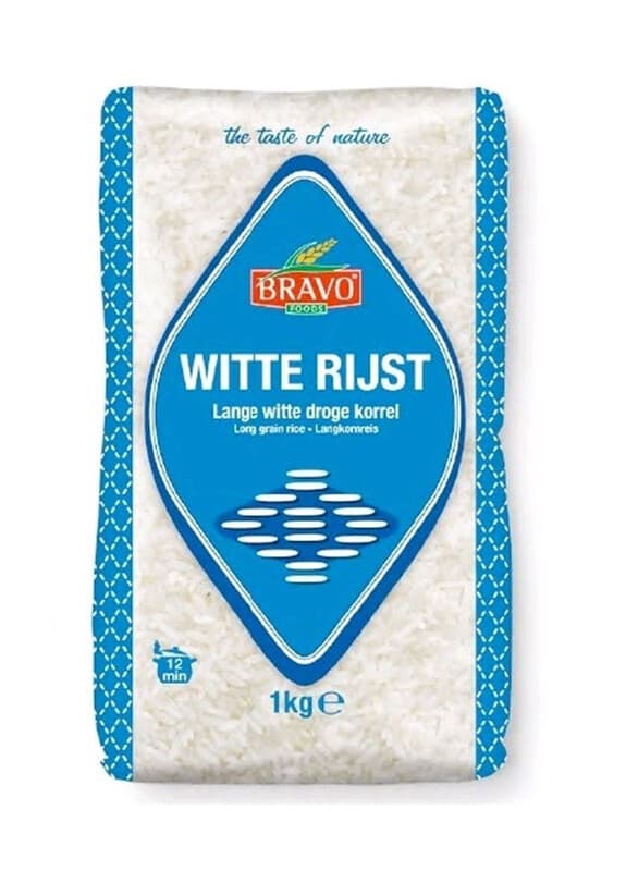 Bravo Witte Langkorrelrijst - 1 kg