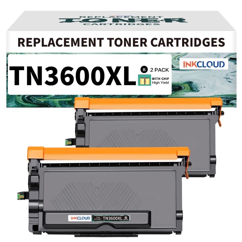 inkcloud TN-3600XL Toner met Chip voor Brother L5210DN L5710DW L5710DN L6710D 2 Zwart