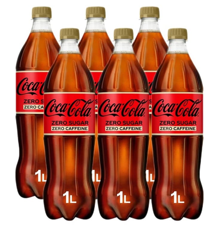 Coca-Cola Zero Caffeine Cola - 6 x 1 L