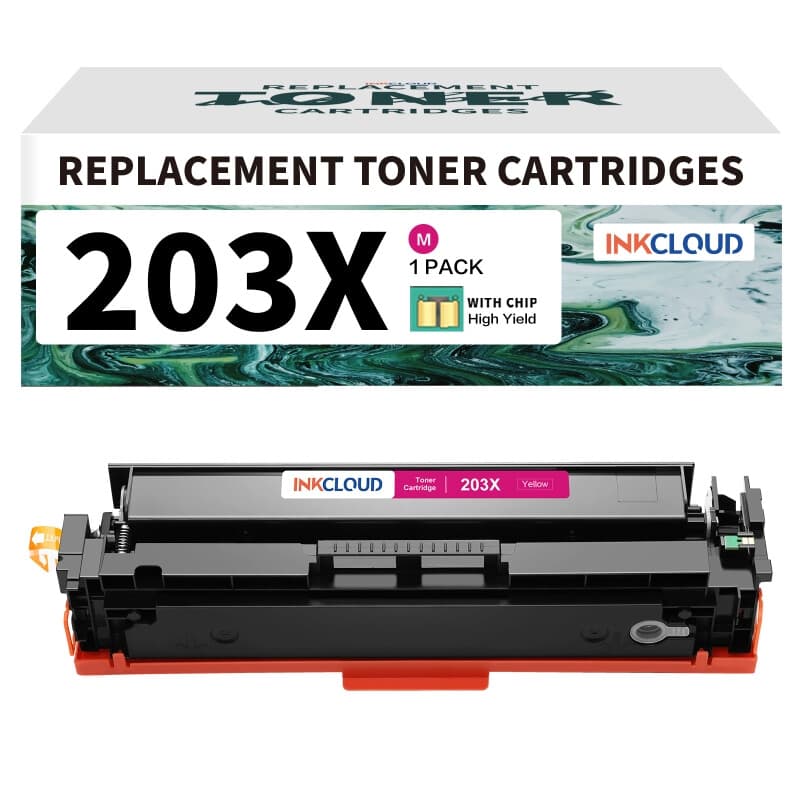 inkcloud 203X/203A Tonercartridges voor HP CF540X/CF540A M281fdw M254dw 1 Magenta