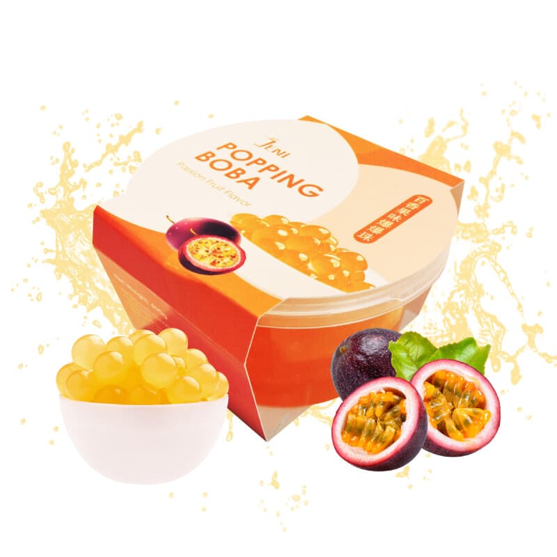 JENI Popping Boba Passievrucht Smaak - 1 x 490g Nieuw Aangekomen
