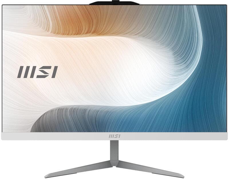 MSI Modern AM242 1M-1222EU alles-in-één-pc Intel Core 3 100U 60,5 cm 1920 x 1080 pixels 8 GB DDR5-SDRAM 256 GB SSD Windows 11 Pro Wi-Fi 6E (802.11ax) wit