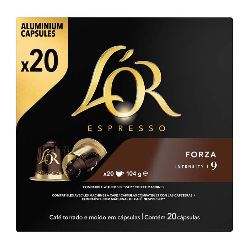 L'OR Espresso Koffiecups Forza 20st