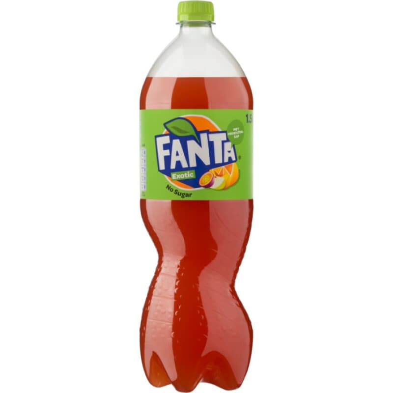 Fanta Zero Exotic Fruit Soda - 1.5 L