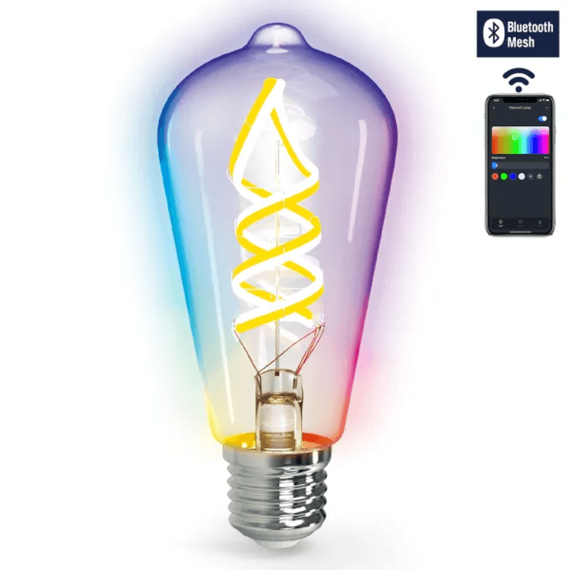 Aigostar Bluetooth mesh slimme filamentlamp ST64 RGB+CCT