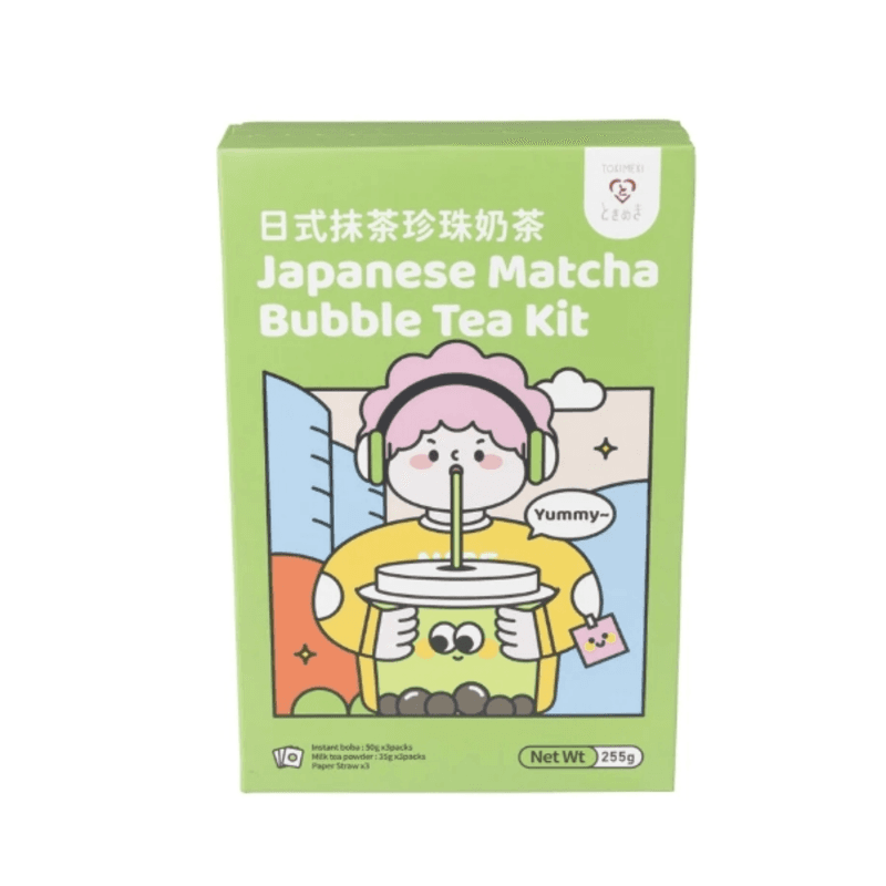 Tokimeki Bubble Tea Set Matcha 255 g