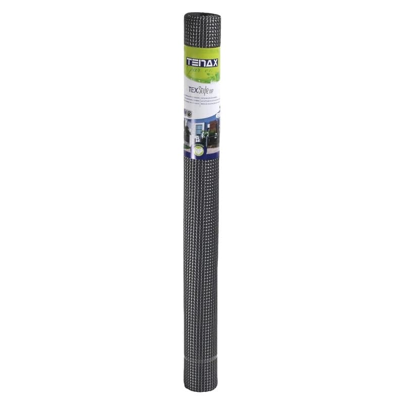 Tenax Texstyle Laag Privacy Scherm - 1 x 25 m, Grijs Zwart Zilver