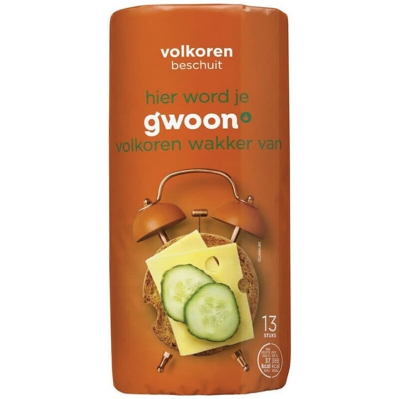 G'woon Volkoren Knäckebröd - 125 g