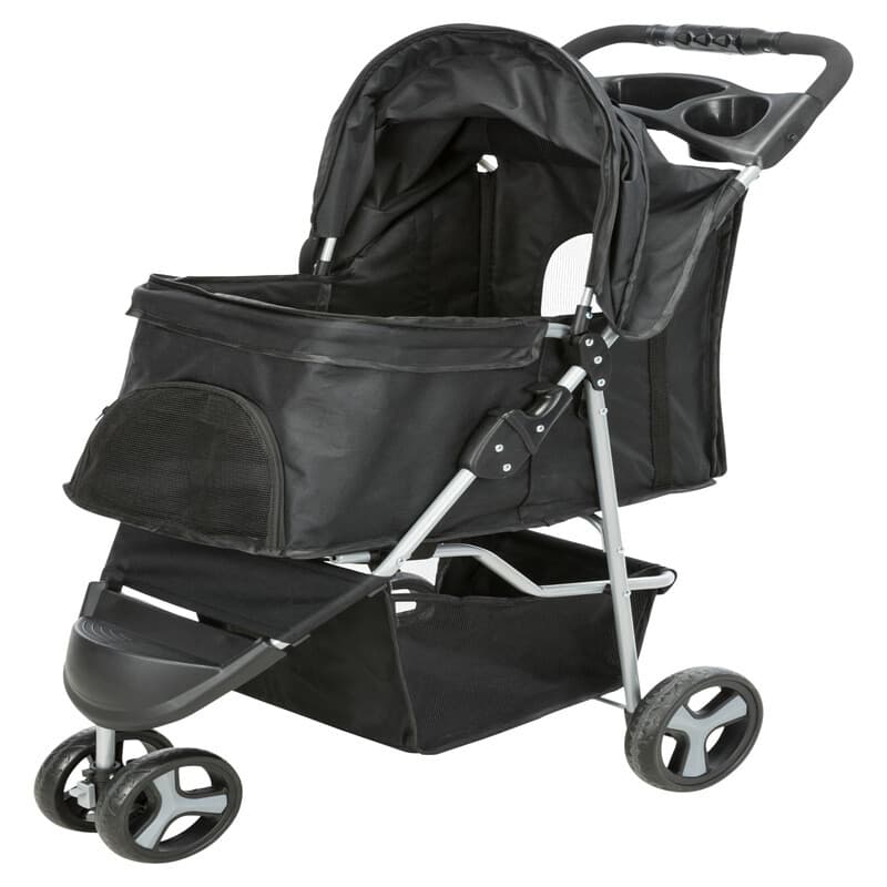 Huisdierenbuggy Zwart 80x47x100 cm