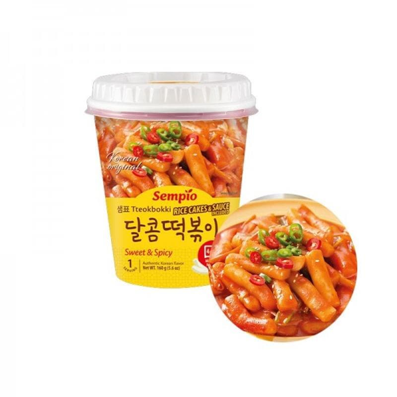 Sempio instant tteokbokki rijstcakes zoet&pittig 160 g