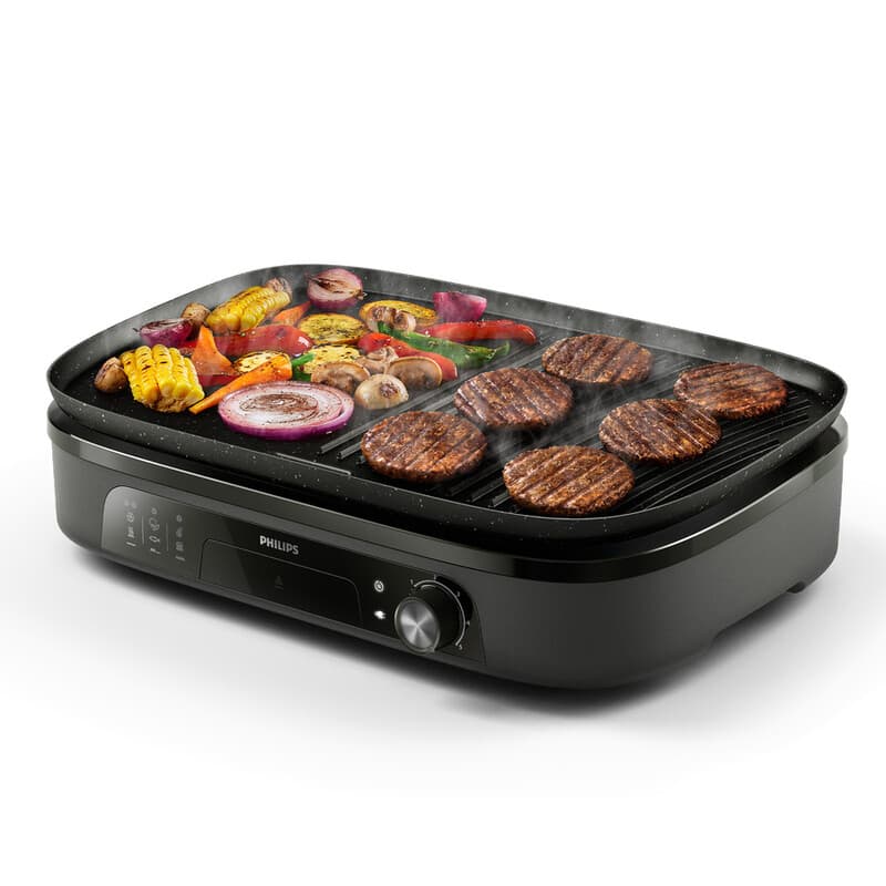 Philips Tafelgrill HD6210/90 - Instelbare temperatuur - 2400W