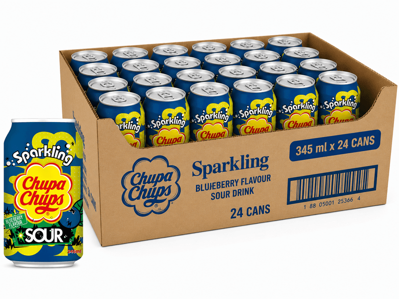 Chupa Chups Zure Blauwe Bes 24×345 ml